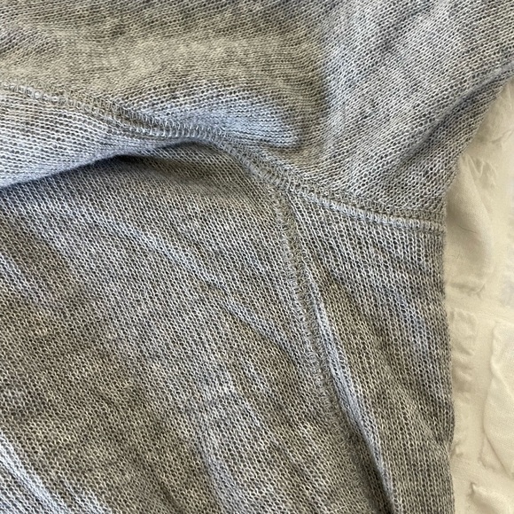 Vince gray double textured long sleeve top - Picture 7 of 7